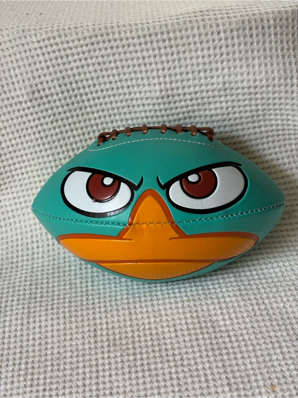 Disney Parks Phineas and Ferb PERRY PLATYPUS football ball  Where’s Perry Rare
